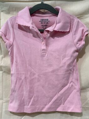 Izod Girls' Light Pink Polo Shirt